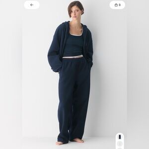 SOLD Aritzia Admiral Blue Sweatfleece Boyfriend Barrel Sweatpants